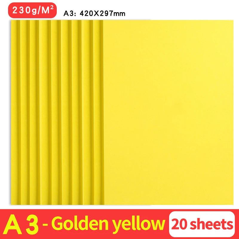 A3 MixColor Cardstock Paper Business Card Cardboard DIY Gifts Card Scrapbook Materials Drawing Card Art Supplie 10/20Sheets 230G