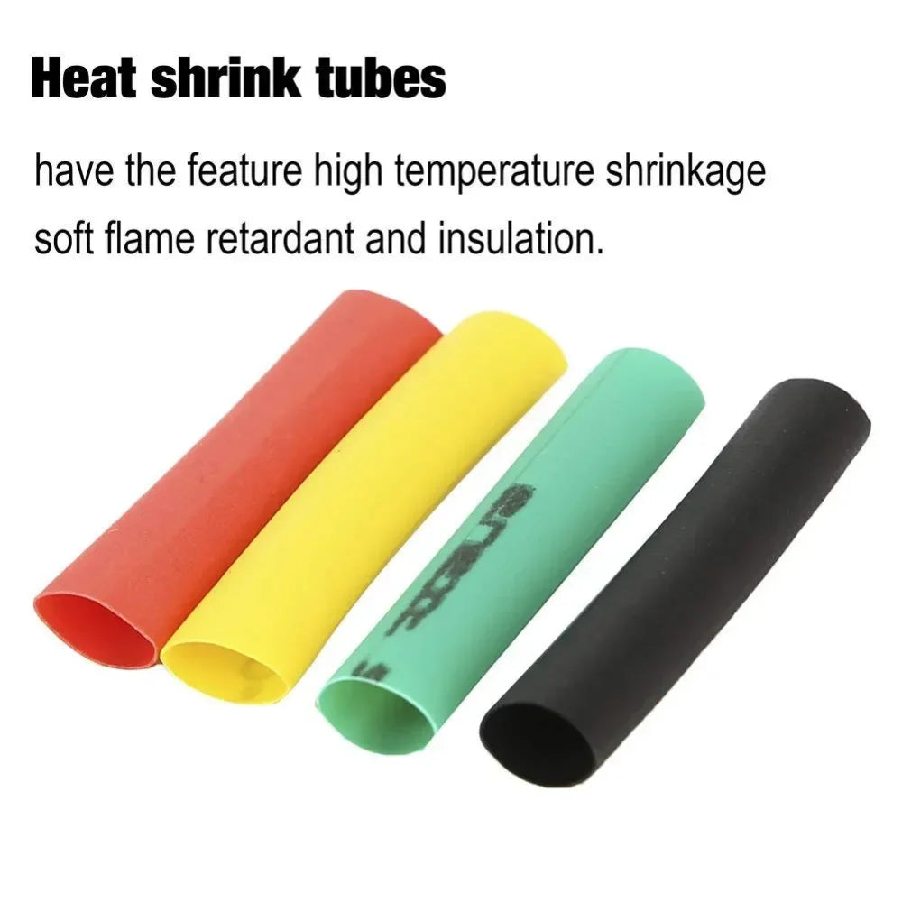 127/328/580/800Pcs Heat Shrink Wrapped Shrinking Insulation Sleeving Thermal Casing Car Electrical Cable Shrink Tube Tube Kit