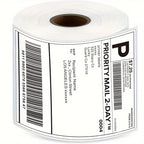 Commercial Grade 4x6 Inch Direct Thermal Shipping Label Roll 350 Labels, 100x150mm Self-Adhesive Address Stickers for E-commerce