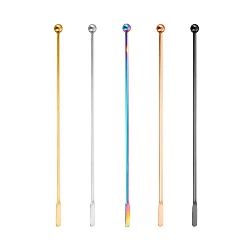 Stainless Steel Coffee Stir Stick Juice Rio Cocktail Drink Stirring Mixer Sticks Wedding Party Bar Muddler Champagne Stirrer