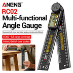 ANENG RC02 Digital Gauge Angle Goniometer Electronic Protractor Smart Inclinometer Angle Woodworking Tool Angle Finde 360°