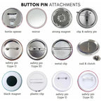 Diy Round Badge Custom Own Tinplate Brooches Personalized Photo Handwriting Text or Graphic Pins Acccessory Gifts for Boys Girls