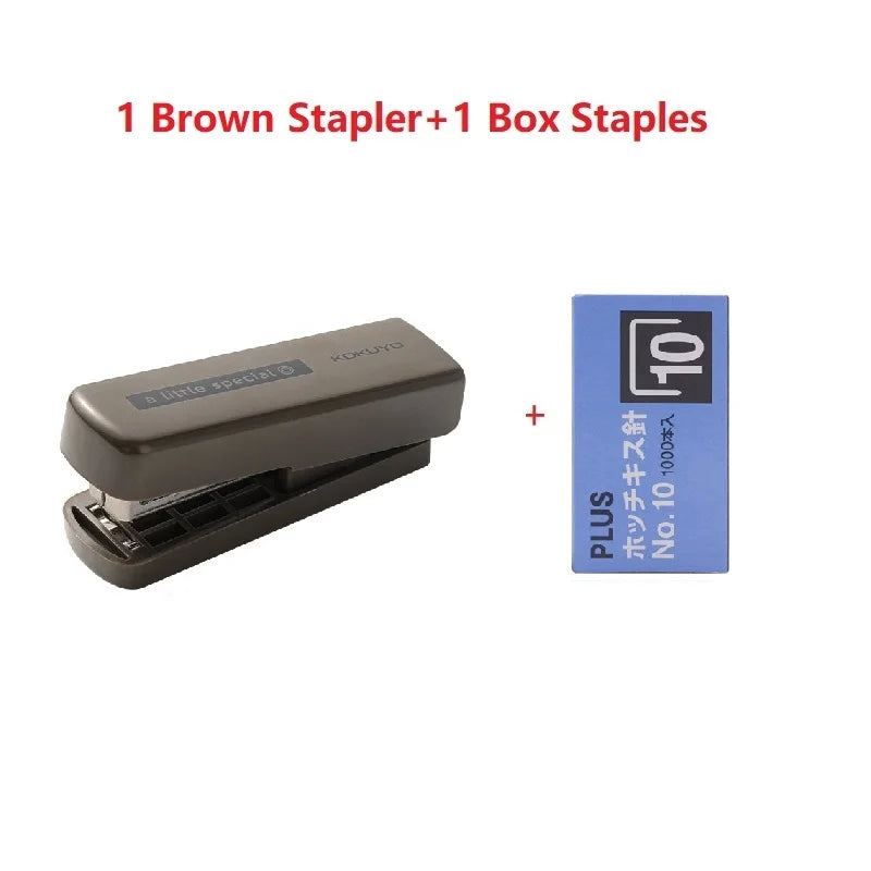 Kokuyo A Little Special 10#Needle Mini Stapler,Strong&Easy Lightforce Effortless Stapling Tool for School,Home,Office,Exam,Files