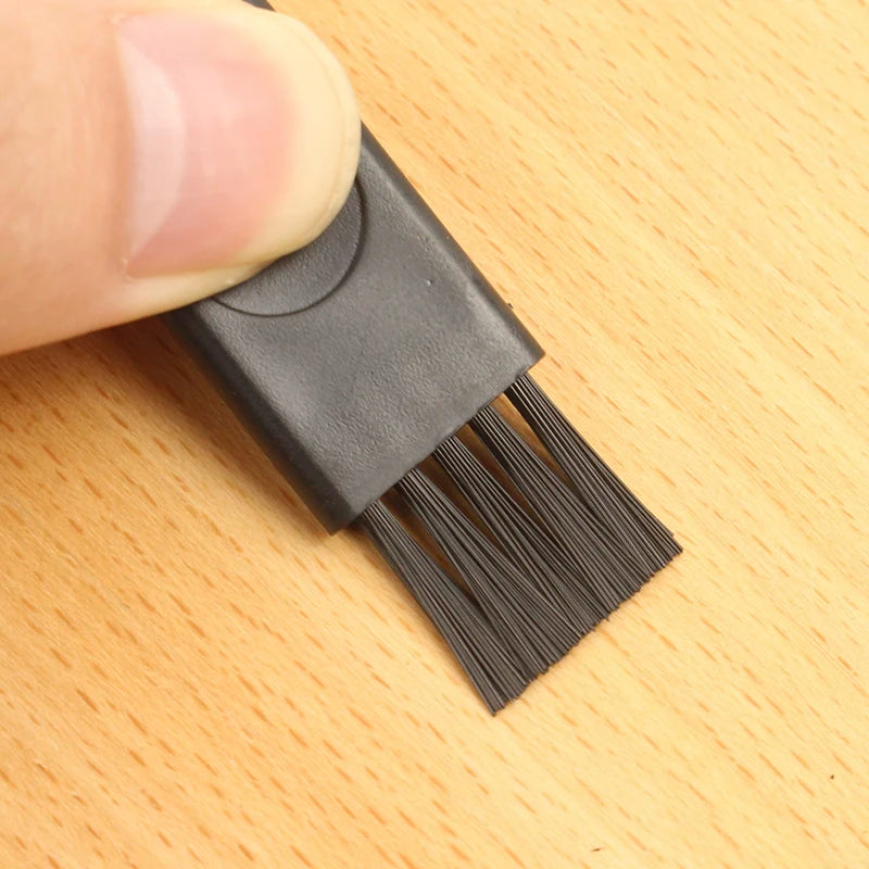 10Pc 4.3cm Black Small Brush Razor Cleaning Brush Keyboard Dust Nylon Plastic Brush Computer Keyboard Dust Removal Clearing Tool