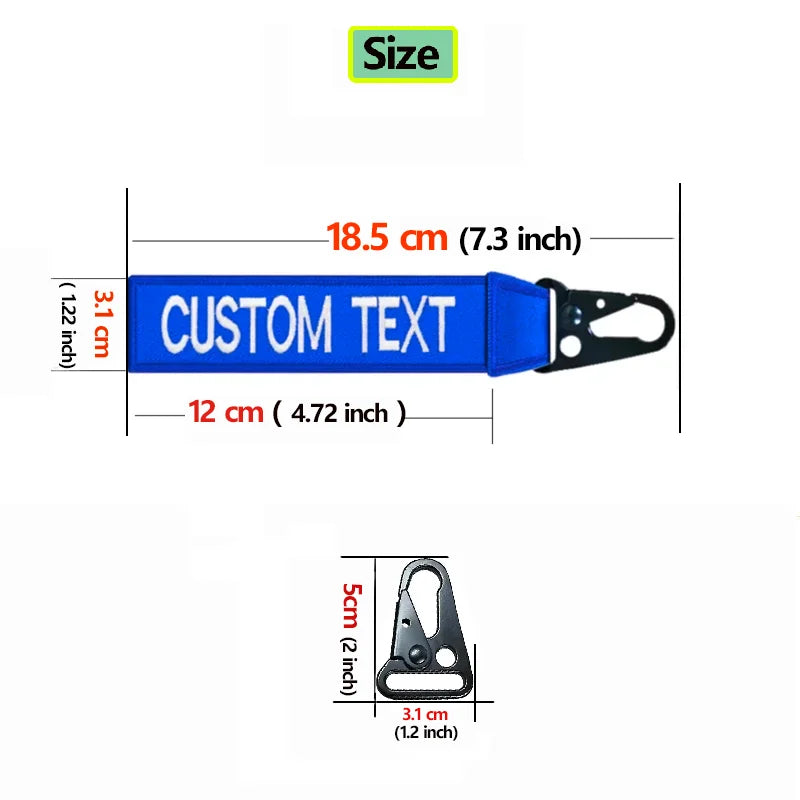 Customized Luggage Tag, Personalized Keychain, Name Patch, Embroidery Accessories for Suitcase and Bag, Luxury Eagle Beak Buckle