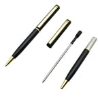 Mini Rotating Pocket-size Ballpoint Pen Metal Material 0.7mm Black Blue Ink Refill Ballpen Office School Supplies Stationery
