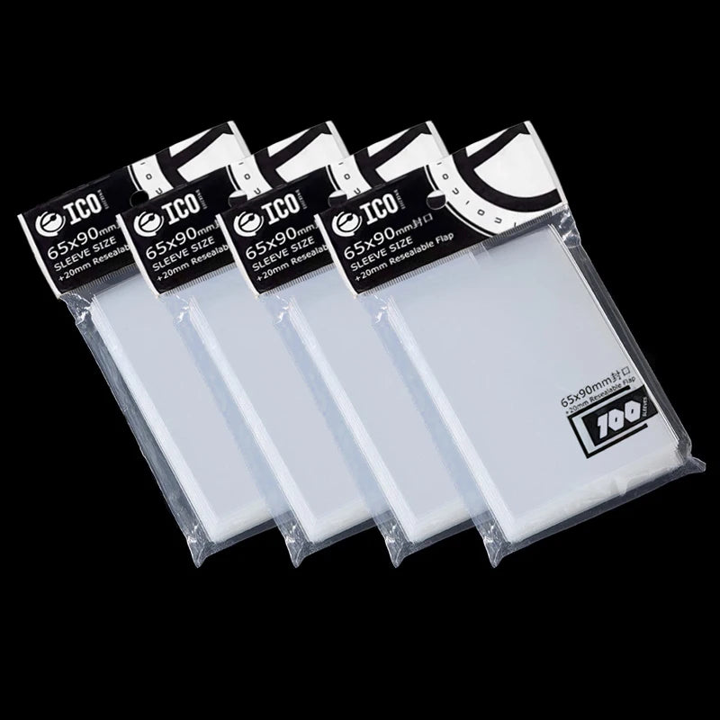 100pcs/pack 65*90mm Card Sleeves Card Protectors Perfect Size for Football Cards, Sport Cards, MTG Cards Collection Card Storage