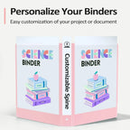 1-inch 3 Ring Binder with 2 Interior Pockets, for A4 Letter Size 8.5'' x 11''Paper,Versatile Binders for Office, Home and School