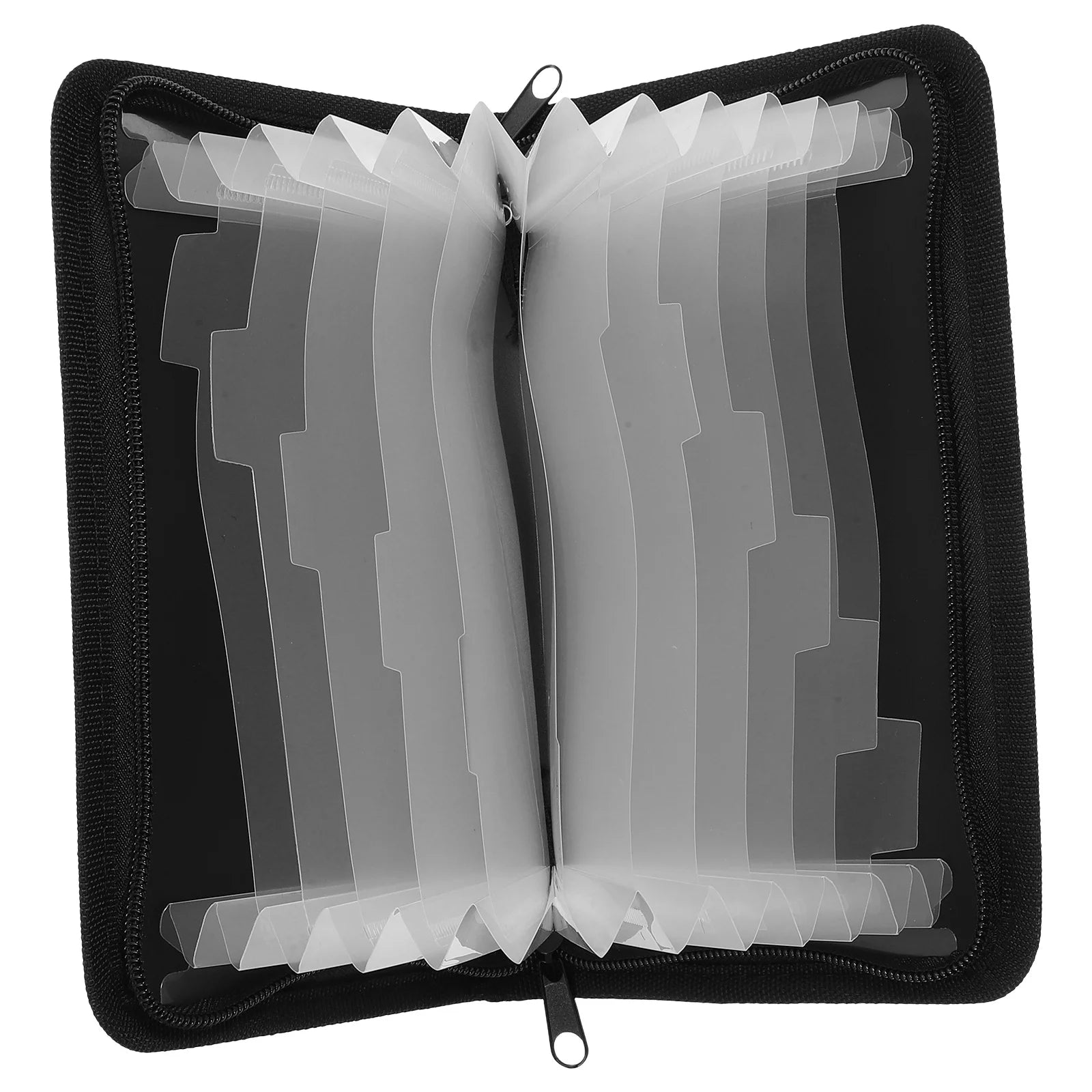 Mini Accordion File Folder Portable Zipper Organizer for Bills Receipt Holder Important Document Storage Cash Organizer Document