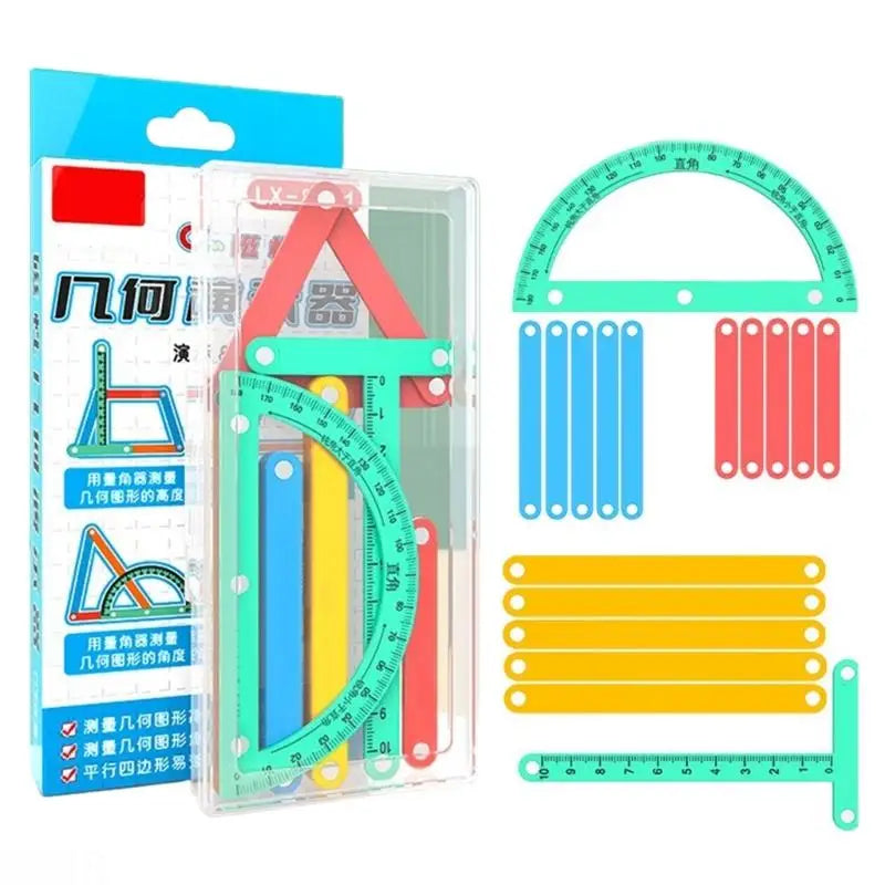 D08B Portable Geometry Demonstrator Teaching Aid For Constructing 2D Models In STEM Education Math Tools