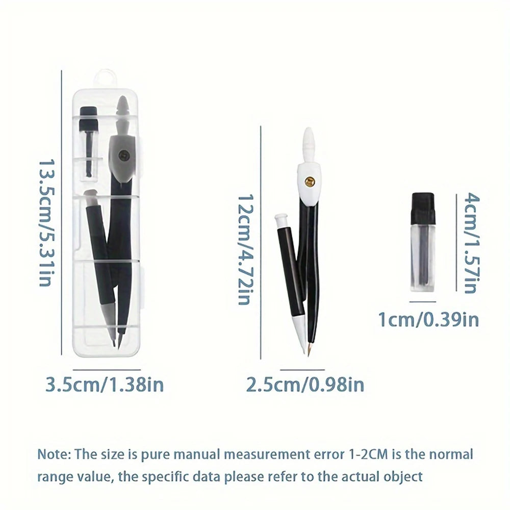Creative Minimalist Exam Compass Set for Office Drawing, Math Teaching & Industrial Design