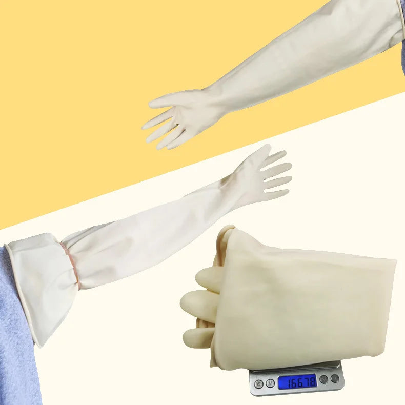 Durable Long Kitchen Clean Tools Waterproof For Washing Acid and Alkali Resistant Industrial Non-Toxic Latex Gloves