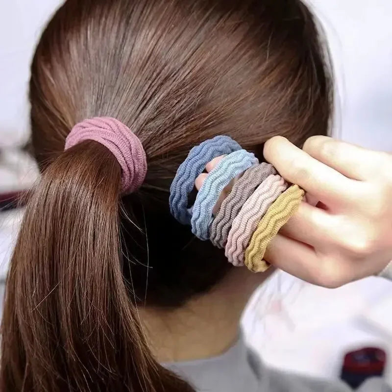 20Pcs Women Girls Simple Basic Elastic Hair Bands Ties Scrunchie Ponytail Holder Rubber Bands Fashion Headband Hair Accessories