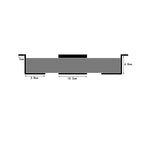 4.8-6.8cm Under Desk Laptop Holder Mount Bracket With Screws For Macbook Storage Tray For Notebook Computer Accessories