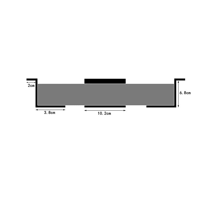 4.8-6.8cm Under Desk Laptop Holder Mount Bracket With Screws For Macbook Storage Tray For Notebook Computer Accessories