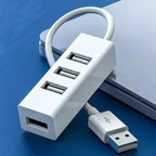 Multi USB 2.0 Hub USB Splitter Power Adapter 4 Port All In One High Speed Hub for PC Windows Computer Accessories
