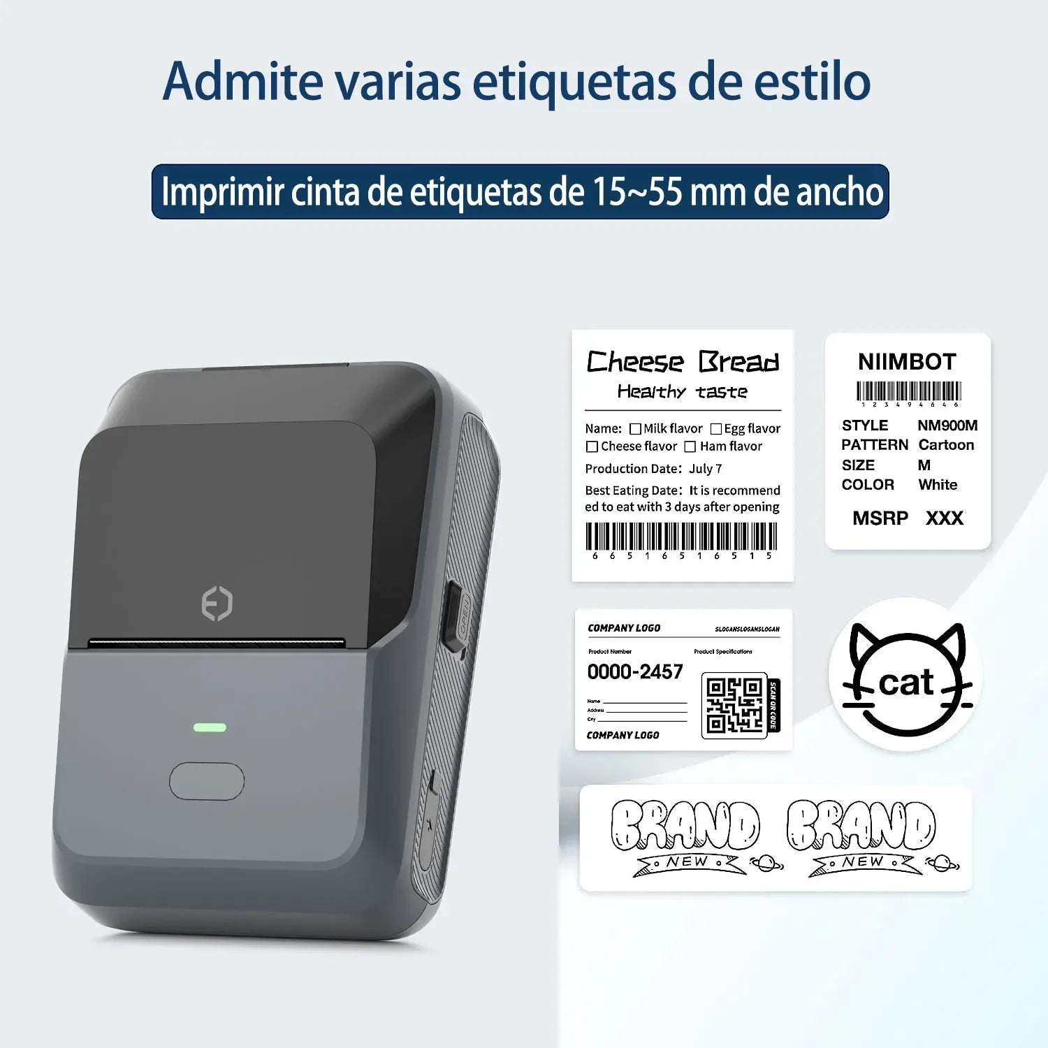 P2 Thermal Wireless Label Printer 20-58mm 2 inch Portable Bluetooth Sticker Mini Printer Price Tag Barcode Label Maker DIY