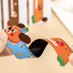 Cartoon Strip Puppy Magnetic Bookmark Ruler Student Cute High-value Bendable Ruler Special-shaped Magnetic Ruler