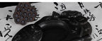 Carving Ink Stone Lotus Shaped Natural Calligraphy Rock Grinding Inkstone Plate Chinese Painting Calligraphie Strong Ink Inkslab