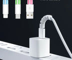 10pcs Cable Protector Silicone Charge Cable Spiral Winder Wire End Cord Savers Cover For Phone USB Charger Cable Accessories