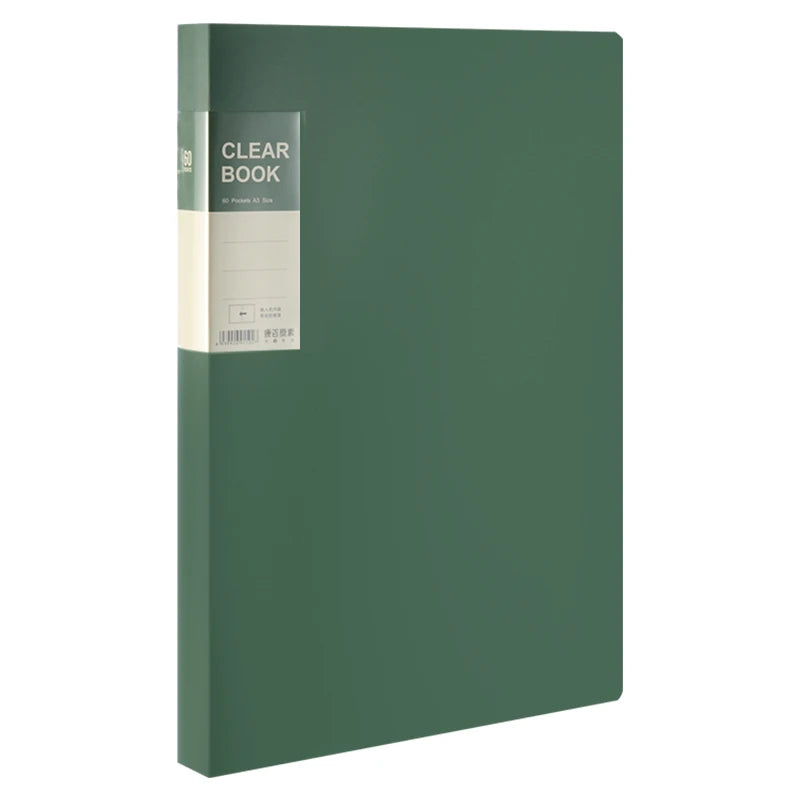 A3 Side-Loading Portfolio 8K Album for Children's Certificates, Artwork, Drawing Paper, and Poster Collection Folder