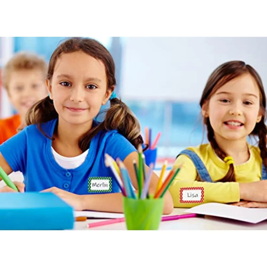 Colorful Plain Tags 3.5 x 2.25 for Office Meetings School Home Events Parties Durable Easy to Use Multipurpose Labels
