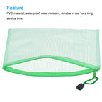 6Pcs Waterproof PVC Mesh Zipper Pouch A5/A6/B6/B8 Size File Document Pockets Bill Bags Folders for Office Home Stationery Supply