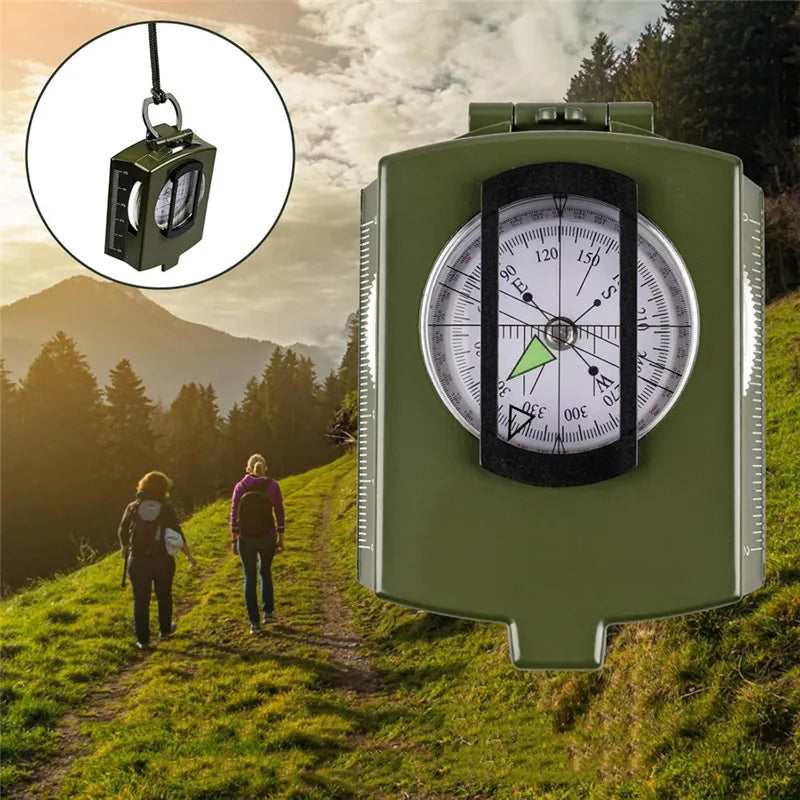 New Outdoor Compass Hiking Survival Compass with Clinometer,Waterproof Durable and Pocket-Sized Good for Camping Hunting Hiking