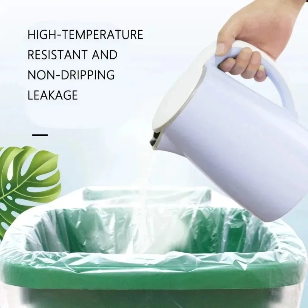 100Pcs Large Durable Waste Garbage Bag White Transparent Thickened Garbage Bags Outdoor Restaurant Kitchen Disposable Trash Bags