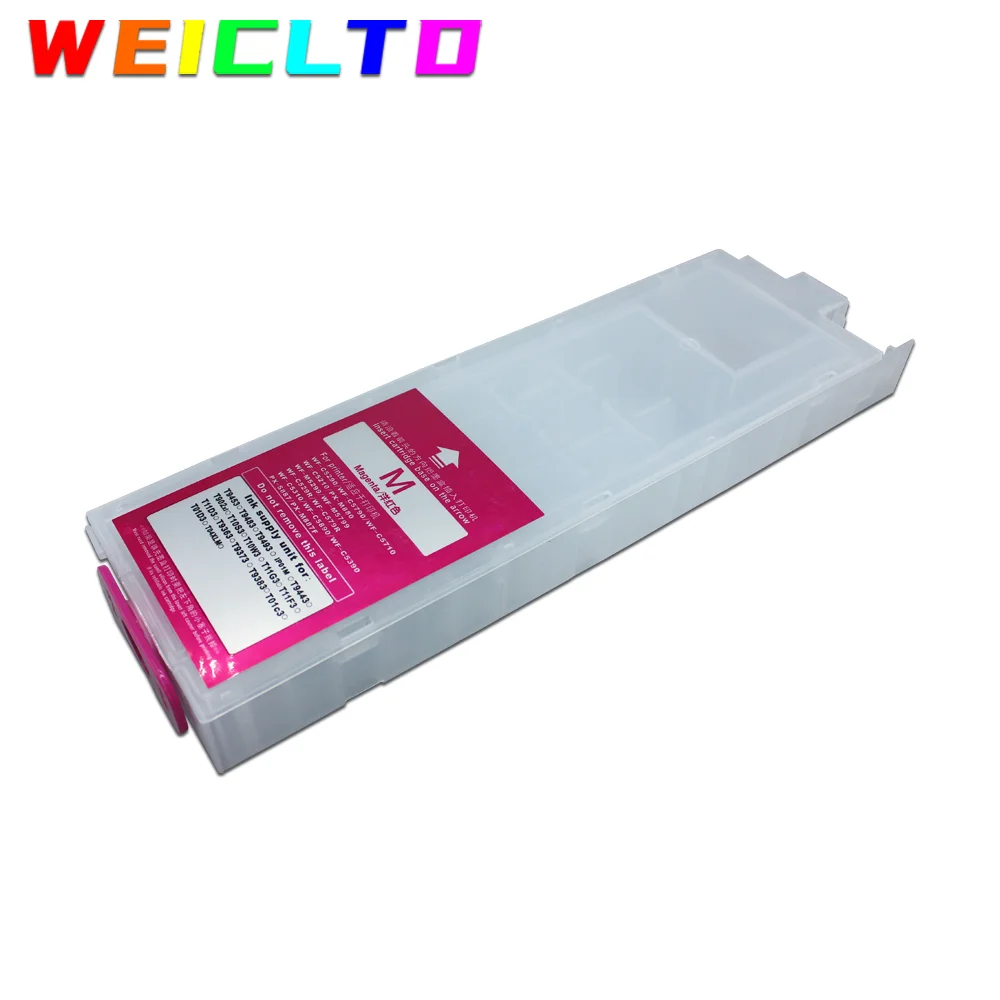 600ML+320ML Empty Refill Ink Cartridge For Epson Workforce Pro WF-C5390 WF-C5890 WF-C5810 WF-C5310 Printer No Chip