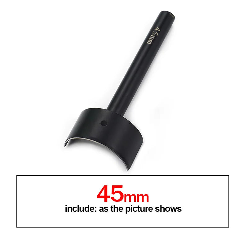 QJH Half-Round Leather Cutter Punch Strap End Punch Tool for DIY Crafting Handwork Strap Belt, Wallet and Bag (15 - 45 mm)