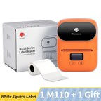 Phomemo Label Printer M110 Label Maker Barcode Label Printer for Address, Barcode, Clothing, Photo,Logo,Jewelry,Retail,Business