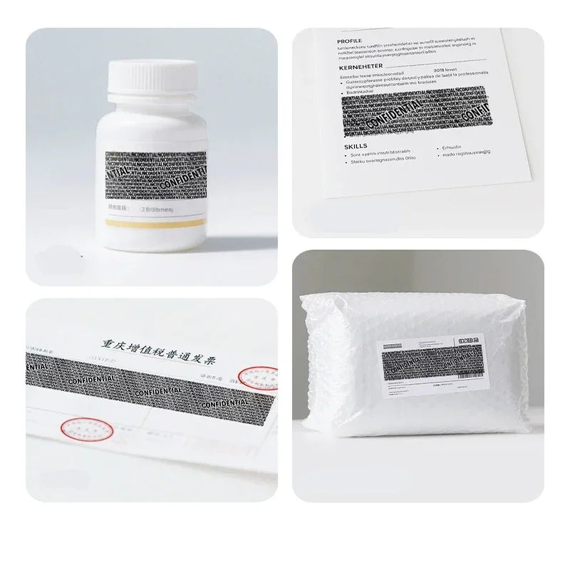 Roller-type Confidential Seal Garbled Privacy Seal Original Ink Express Smear Pen Anti-leakage and Information Concealment