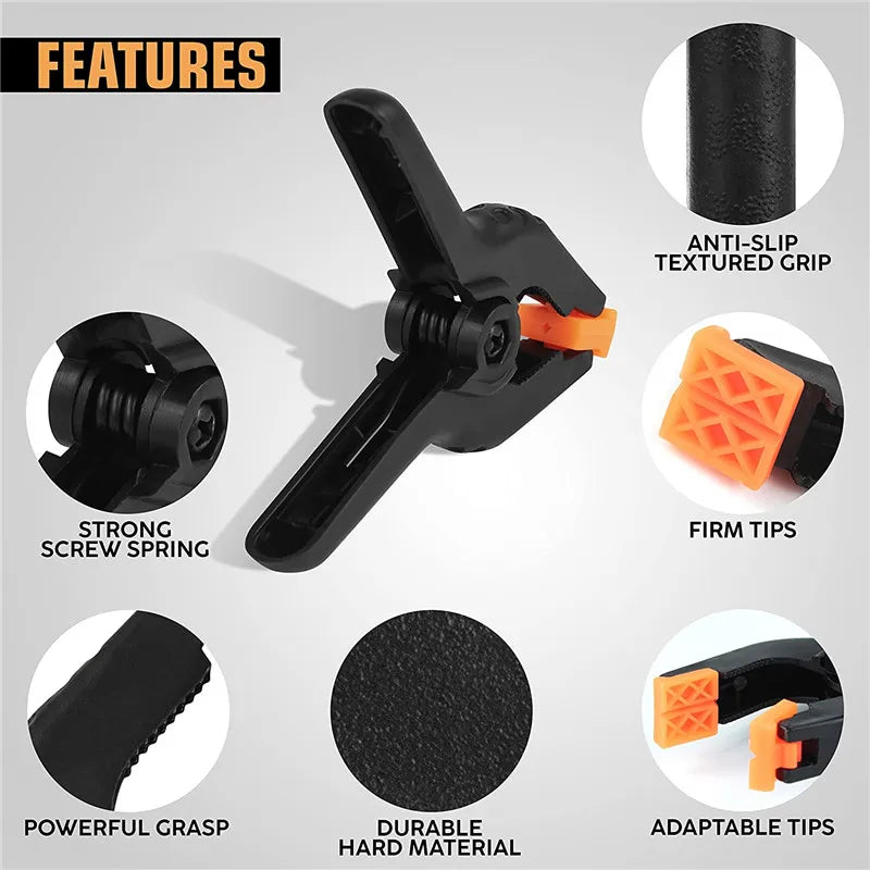 1/2/5/10pcs DIY Plastic Clamp Woodworking Fastening Tools Clamps Photo Studio Background Green Screen Fixed Clip Accessory