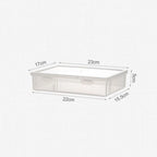 A4 Dust Proof Document Organizer Storage Box Black Transparent Simple Certificate File Box Container for Easy Organization