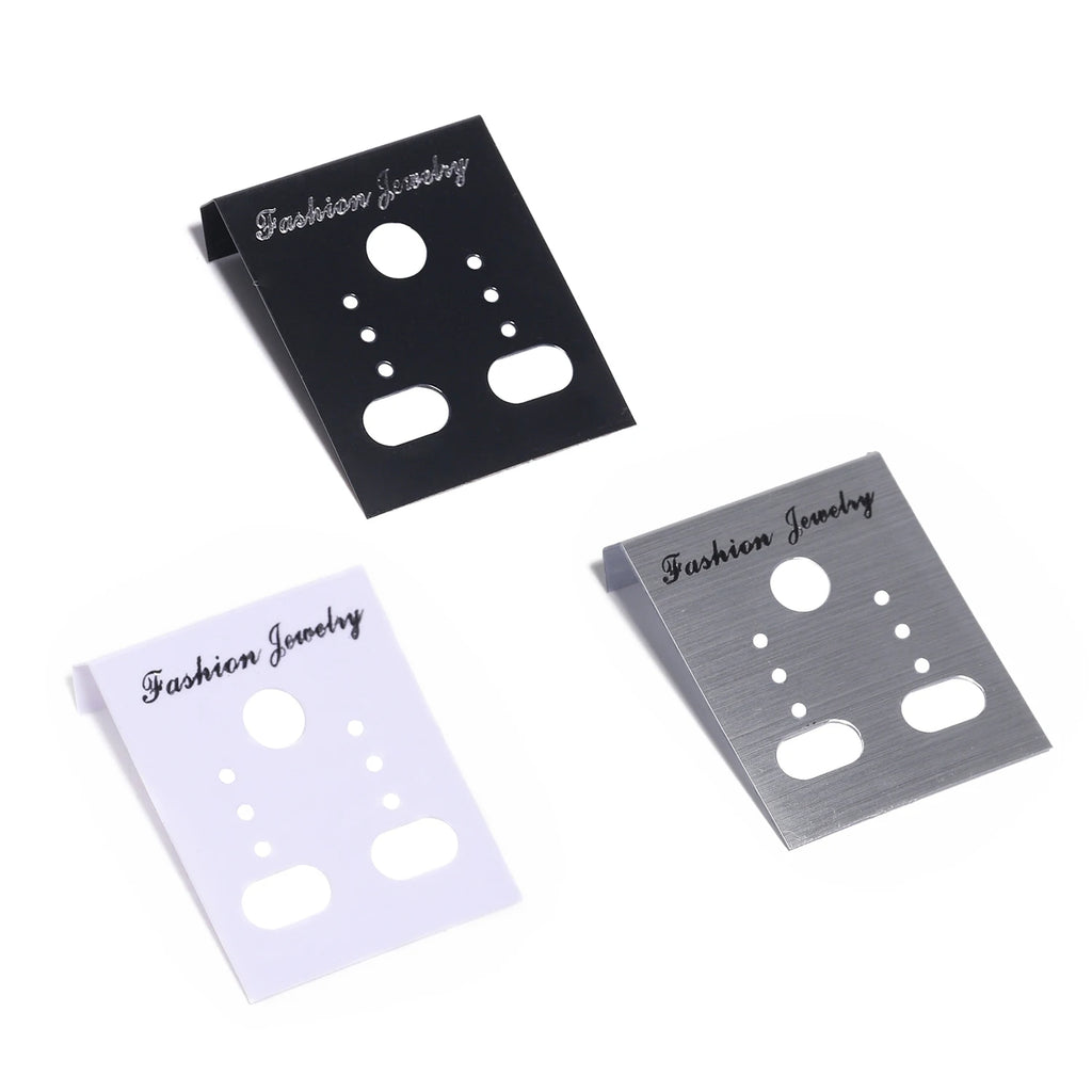 50pcs/pack 3.5x3cm Jewelry Earrings Packaging Display Card Earring Ear Studs Price Tag Earring Post Holder for Jewelry Findings