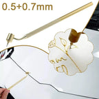0.5mm Auto Paint Scratch Repair Pen Slash Line Detail Fine Line Liquid Writer Precision Adjudicator Car Scratch Repair Paint Pen