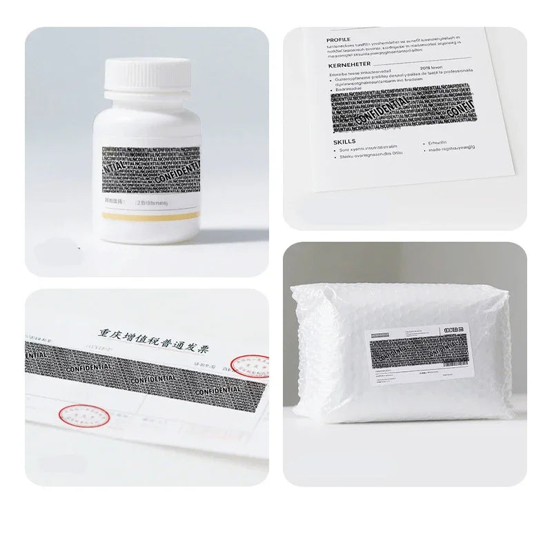 Roller-type Confidential Seal Garbled Privacy Seal Original Ink Express Smear Pen Anti-leakage and Information Concealment