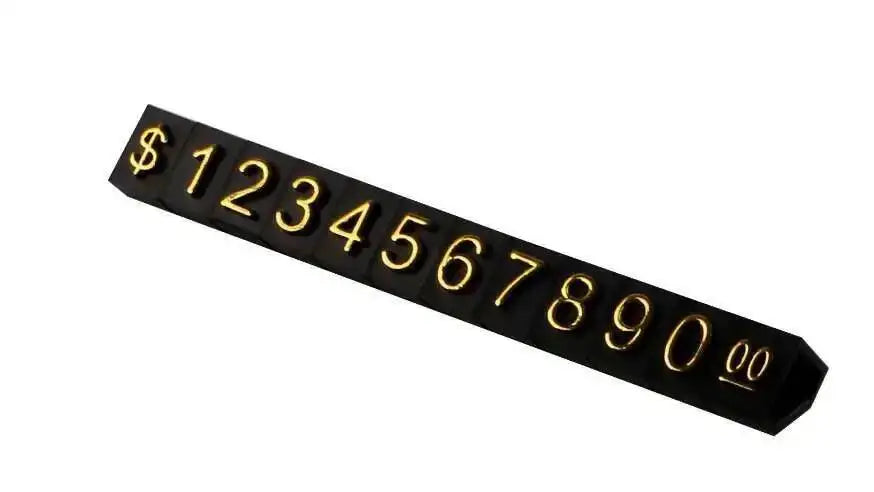 10pcs 9x6mm Adjustable Dollars Number Stand Watch Labels Cube Price Tags