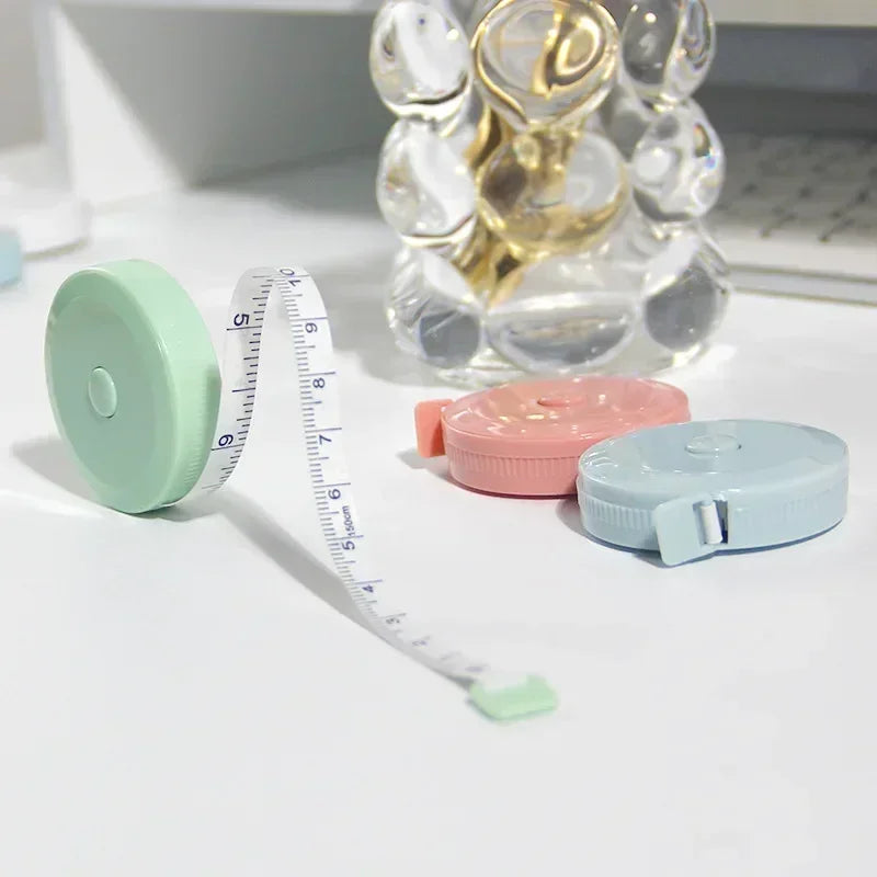 2M soft leather measuring ruler, portable telescopic self-locking tape measure, soft ruler scale body seam flexible tailor ruler