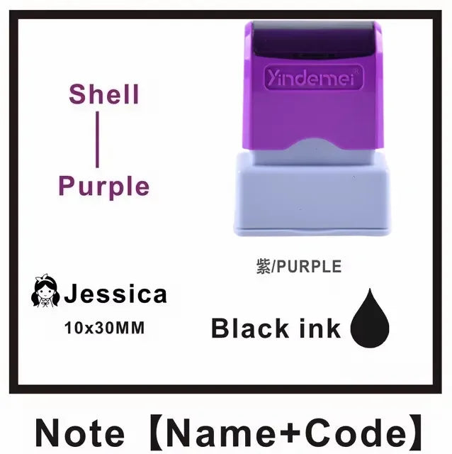 Customized Arabic Hebrew Name Stamp Waterproof Seal Custom Teacher Signature Student Child Cloth Ink Stamp Selfing-inking Stamp