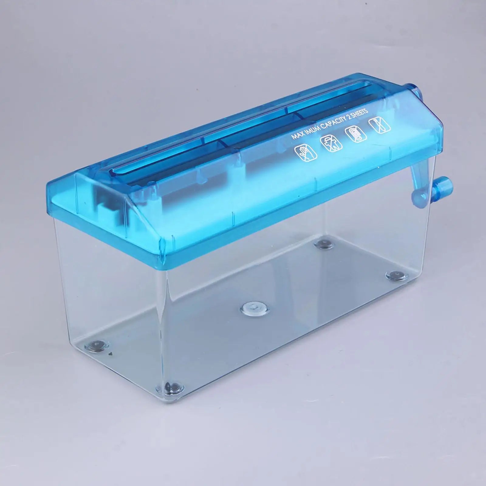 Hand Shredder A4 Size Practical Desktop Stationery Mini Hand Crank Shredder