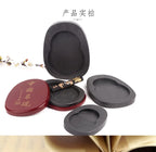 5-Inch Inkstone 6-inch 7-inch 8-inch Threaded Inkstone She Inkstone Rough Stone Brush Calligraphy Training Class Student Study