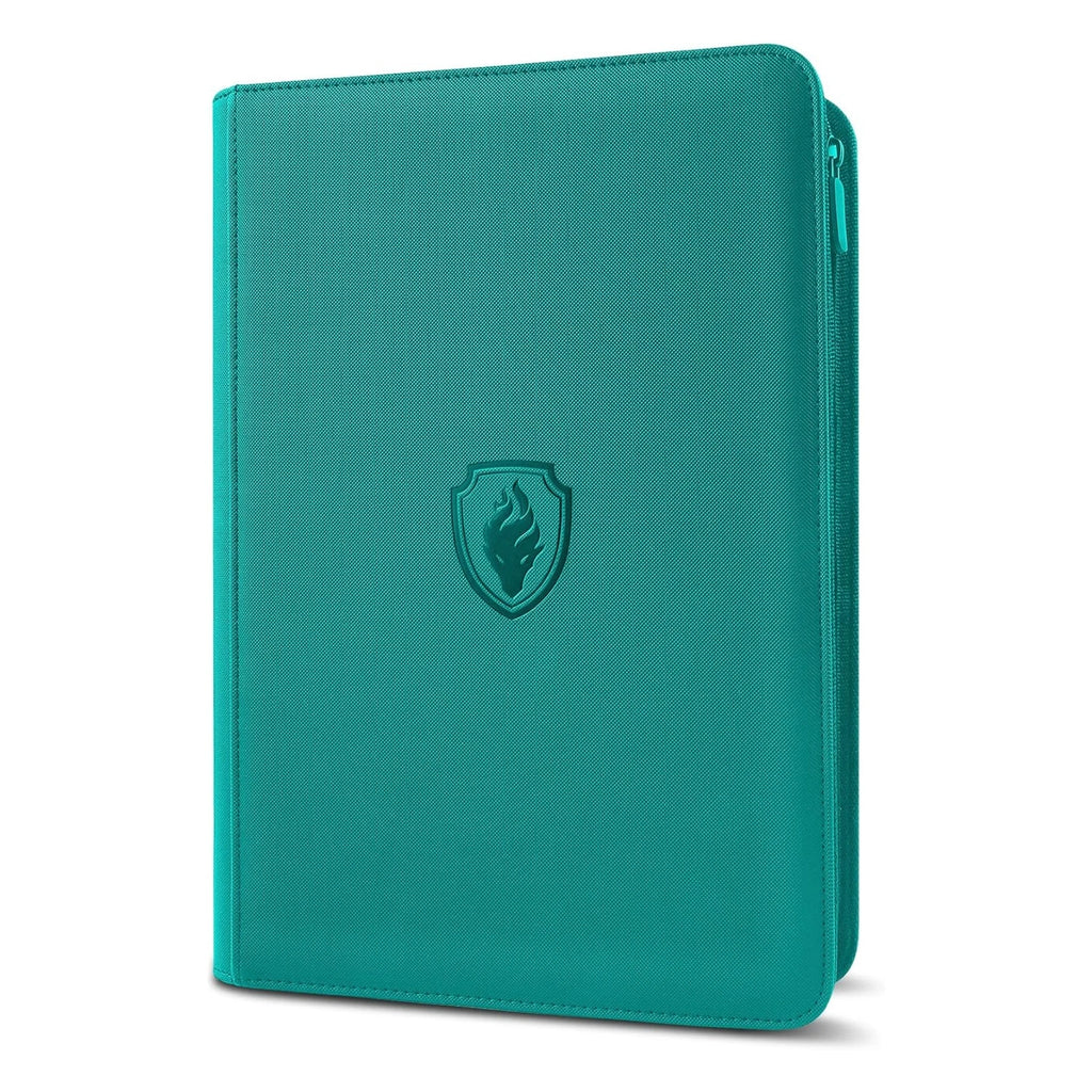 9 Pocket Zipper Card Binder, 360 Trading Card Holder Book, Premium PU Cover Zip Binder for Cards, Durable Side Loading Card