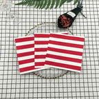 20pcs/Pac Classic Black and White Stripes Red and White Stripes Disposable Paper Placemats Flower Paper Party Decoration Paper