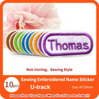 Custom Thermal Embroidery Iron Name Tag Sticker Personalized Washable Sewing Clothing Children Stickers Clothes Babysuit Labels