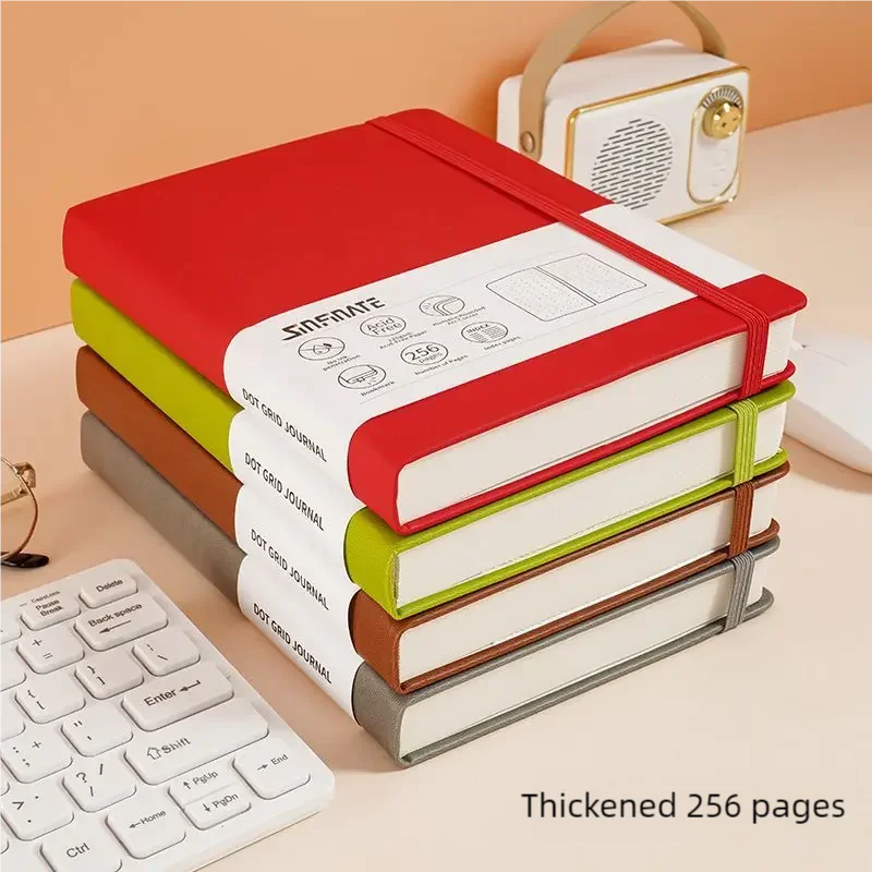 Cuaderno A5 Dotted Notebook Bullet Hardcover Diary 120gsm Journal Creative Trend Portable Solid Color 4 Color Dot Grid Notebooks