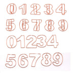 10pcs/Set Metallic Wire-formed 0-9 Number-shaped Paper Clip Bookmarks Paperclips Office Stationery School Supplies