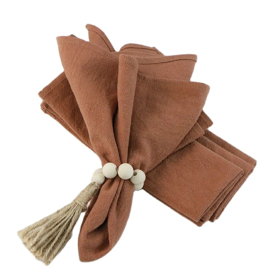 1PC Thicken Cotton Linen Colorful Cloth Napkins,Reusable Fabric Placemat,for Kitchen Dining Hotel Restaurant Serving Table Decor