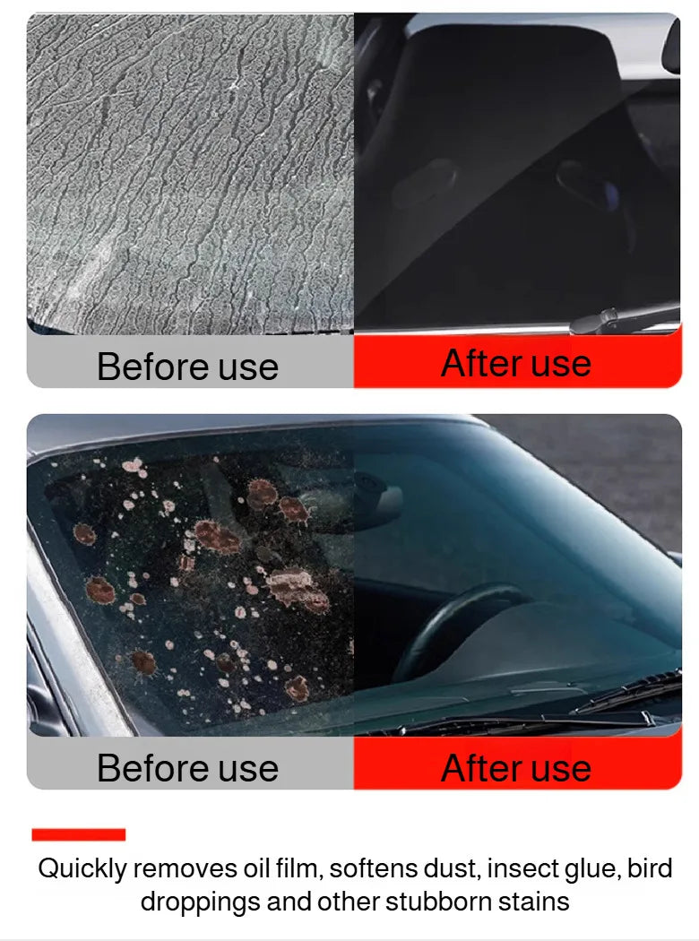 Auto Glass Polishing Liquid Light Scratch Cleaner High Gloss Film Remover Car Body Polish Spray for Windshield Shine Cleaner